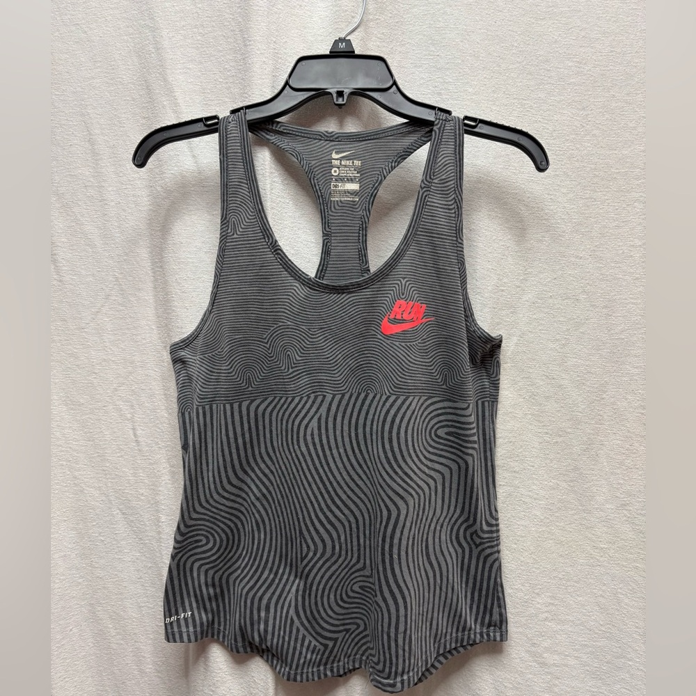Nike Gray Patterned Racerback Tank Top - Picture 3 of 3